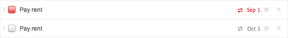Multiple recurring tasks