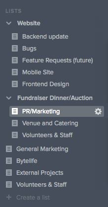 Shared sidebar