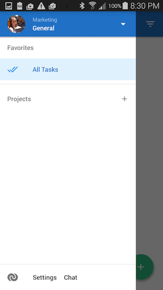 Creating projects in Flow for Android