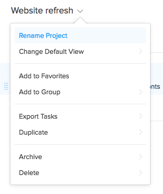 Editing projects in Flow