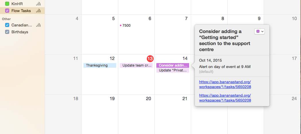 Syncing your Flow Calendar