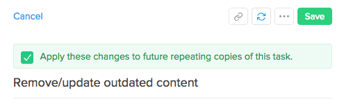 Creating repeating tasks in Flow